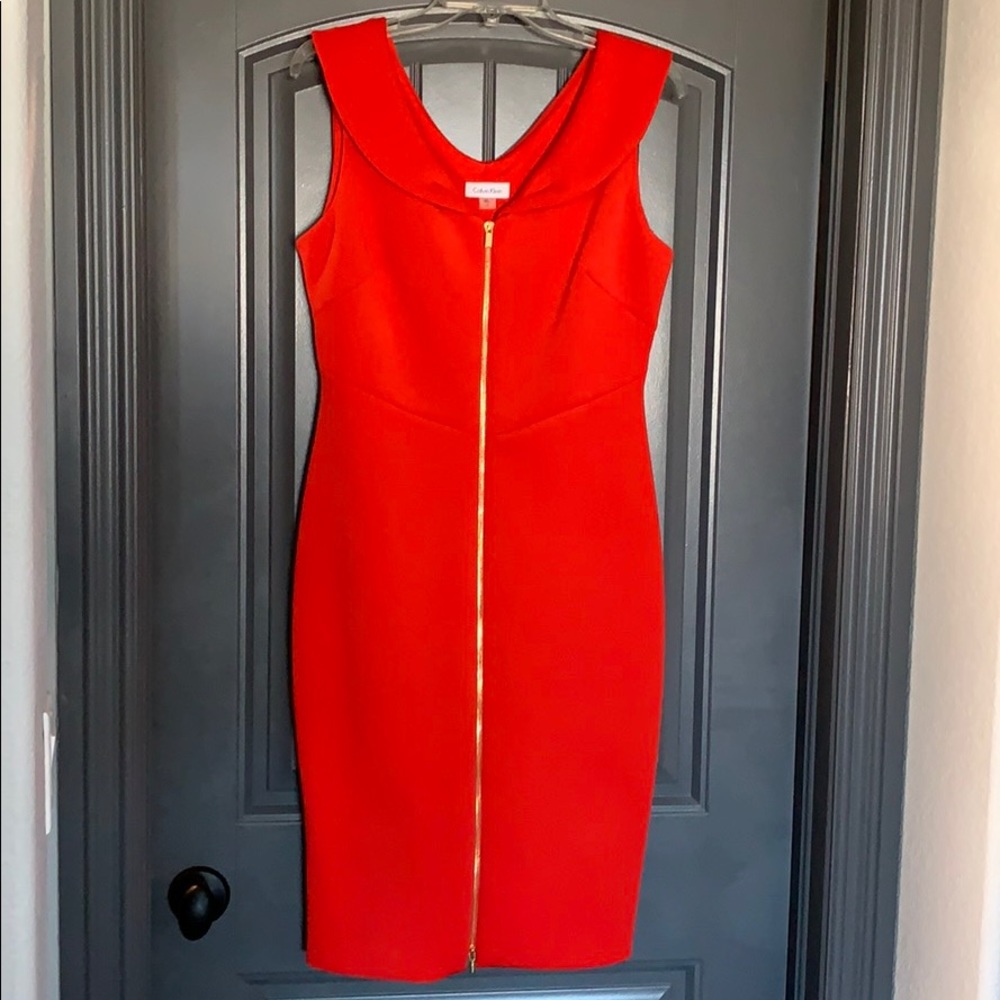 Calvin Klein zipper FRONT dress